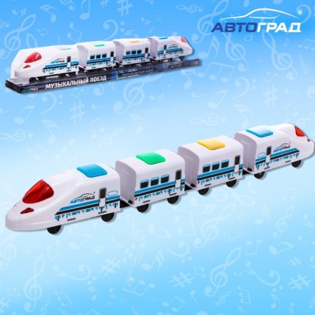 The train "Smooth", Russian voice acting, works from batteries, light and sound effects-2