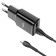 Network charger Hoco C88A, 2 USB, 2.4 A, Micro USB - USB, 1 m, black cable
