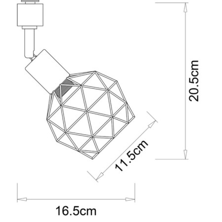 Crutal lamp Arte Lamp Sospiro A6141PL-1GO, E14, 40 W, 12x17x21 cm, black-1