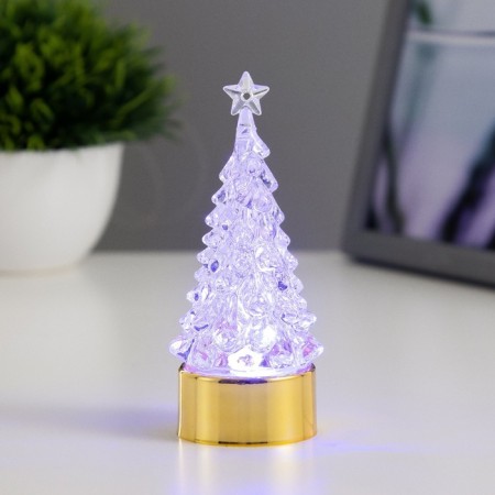 Spinker "Christmas tree" LED 1W RGB 3xlr44 gold 4x4x11cm Risalux-1