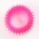 Chewing toy for dogs "needle ring", 9 cm, pink