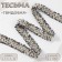 Decorative braid “Twydal”, bilateral, 30 mm, 5 ± 0.5 m, blue color