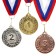 Prize medal 004 diam 5 cm. 1 place. The color of evil. With a ribbon