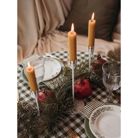 Green Check tablecloth, size 150x220 cm