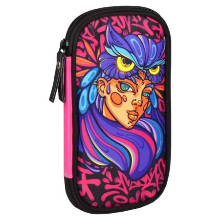 Penal 1 section 110 x 200 mm, textile, Phoenix "Owl Girl"-1