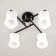 Lamp Citilux "Jerome" CL129245, 49x49x26 cm, 4x75W, E27, Black Color Black