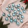 Set of balls plastic D-3 cm, 24 pcs "disco assorted" green
