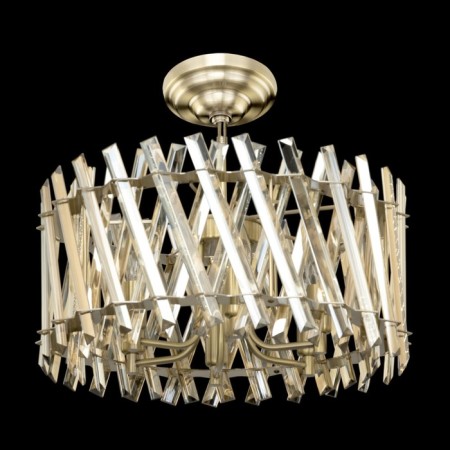 Suspended Citilux “Ingvar” CL334263, 47.5x47.5x45 cm, 6x60W, E14, brown color-2