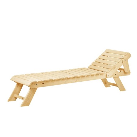 Shakelong - a sunbed with a adjustable headrest, 200 × 55 × 44.5 cm, from linden, "Dobroparov"-2