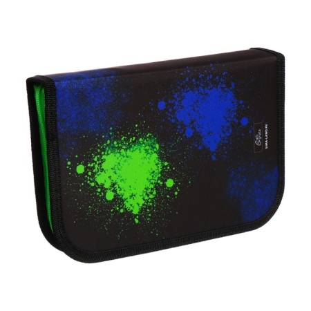Penal 1 section 140 x 210 x 40 mm, folding pocket and cosmetic bag, fabric, calligrata topontent "game"-2