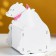 Wooden Kashpo "Momno heat" 12x9.5x15 cm white