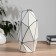 VAZ Coramics Table "Picasso" (manual painting) Triangles, H-25 cm, black and white