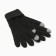 Women's gloves minku 21 cm black