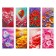 Notepad A6, 24 sheets in a cage on a paper clip "Bright flowers", cover Cover Cardboard, block 60 g/m2, mix