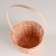 Wicker basket, d13x9xh330cm, peach, bamboo