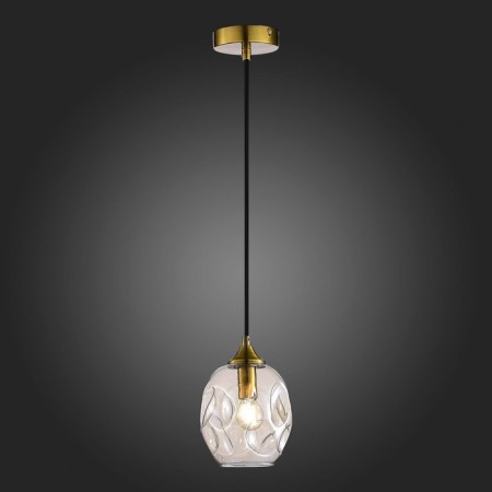 STL LUCE Sus. SL1188.303.01. Idesia. 1x40 W, E14, 15x15x20.5 cm, brass color-2