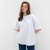 Women's T-shirt Minaku: Exclusive Print Color White, Rr. 48