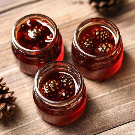 A set of jam with pine cones “bumps”: cranberries, lingonberries, ginger, 90 g (3 pcs. X 30 g).-3