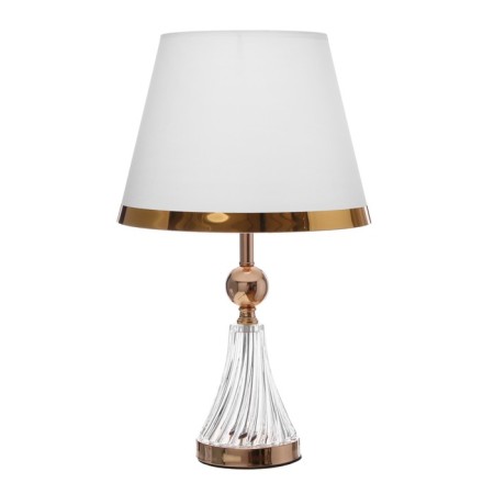 Highlight lamp with "Okli" E27 40W white-gold 28x28x48 cm-6