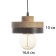 Lamp "Over" E27 40W black 18x18x10-165cm