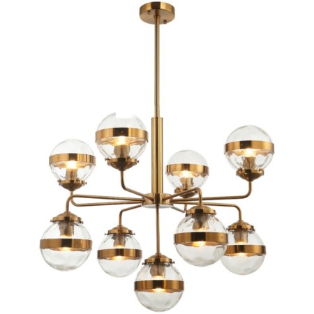 Sogno 9xe27 40w rod chandelier, size 75x75x62-122 cm, bronze color-2