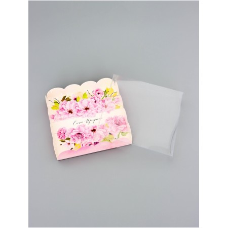 Cookie box, confectionery packaging, "the most beautiful", 15 x 15 x 3 cm-3