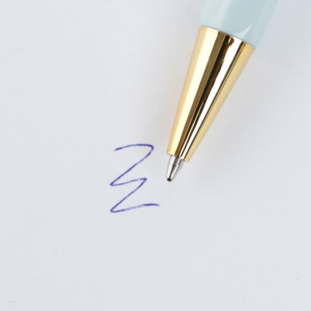 Blood blue paste 0.7 mm “The best” plastic with embossing on the case-4
