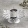 Smost Smost Metal for one candle, 9.2x9.2x4.1 cm, chrome