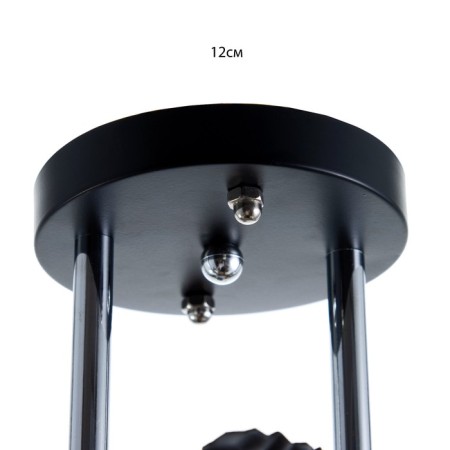 Chandelier 2005/2 E27 60W black+chrome 44x26x25 cm Bayerlux-5