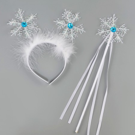 New Year! Carnival set "Snowflake": rim, rod