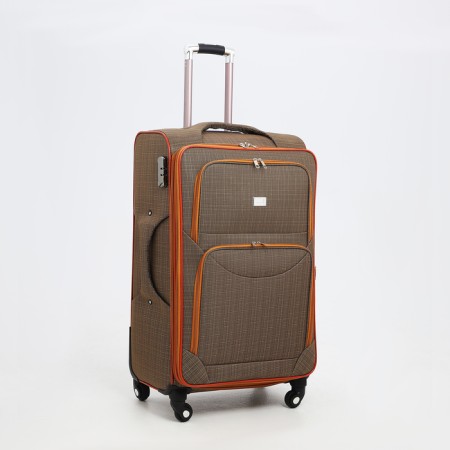 Big suitcase 28 ", a lightning department, code castle, 3 wheels, 2 outer pockets, beige color-1