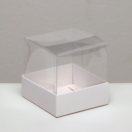 Packaging for confectionery, white, 8 x 8 x 8 cm