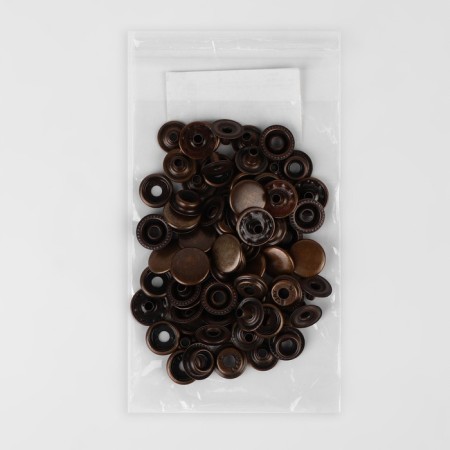 Installation button, omega (o-shaped), d = 15 mm, antique color-3