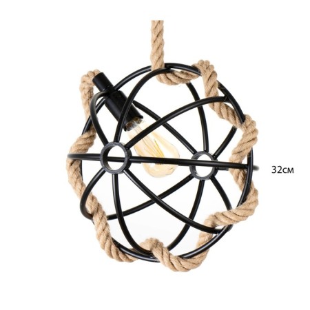 Lamp Bayerlux "Globa" E27 40W Black 33x33x33-113cm-3