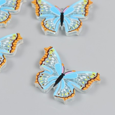 Shaker for the work of Acryl "Blue butterfly with Orange" with beads 0.5x5.1x3.3 cm