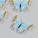 Shaker for the work of Acryl "Blue butterfly with Orange" with beads 0.5x5.1x3.3 cm