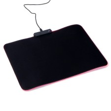 Mouse mat, 35x25x0.3 cm, with backlight RGB, USB, black