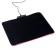 Mouse mat, 35x25x0.3 cm, with backlight RGB, USB, black