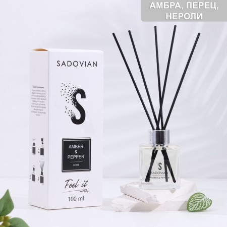Sadovian diffuser aromatic, 100 ml, amber and pepper (amber, pepper, neroli)