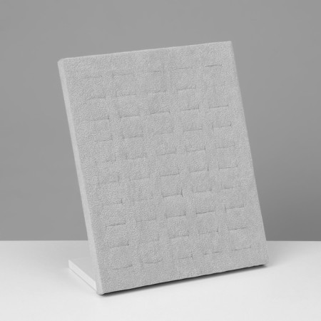 Standing for rings 50 seats, phlock, gray color 20 × 9.7 × 24 cm-2
