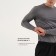 Rashgard male with DL. sleeve, basic, size m (48), gray color