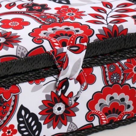 Casket for needlework "Folk Flower pattern" 24x16x11 cm-1