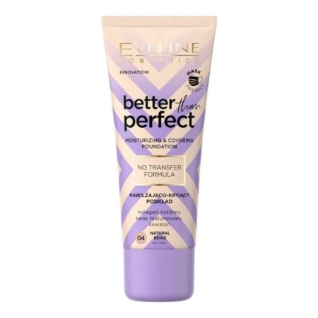 Tonal base Eveline Better than Perfec, tone 04 Natural Beige, 30ml