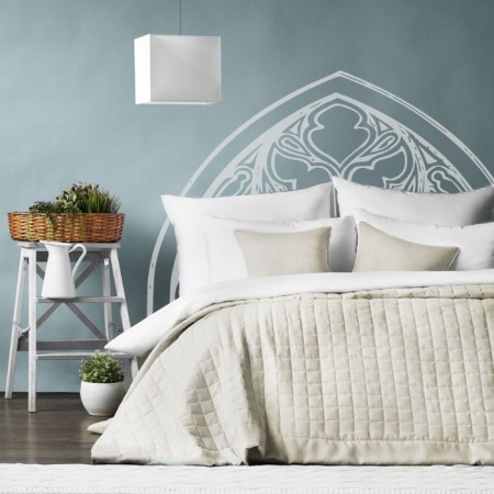Konni set: cover 230 x 250 cm, pillowcase 45 x 45 cm - 2 pcs, beige color