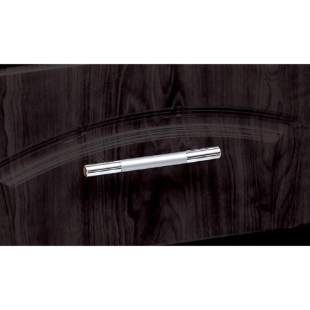 Venice 2 bedside table with a door, 400x390x486 mm, color of wenge / wenge matte-1
