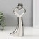 Souvenir ceramics "One love for two" silver-white 24x11.5x5.5 cm