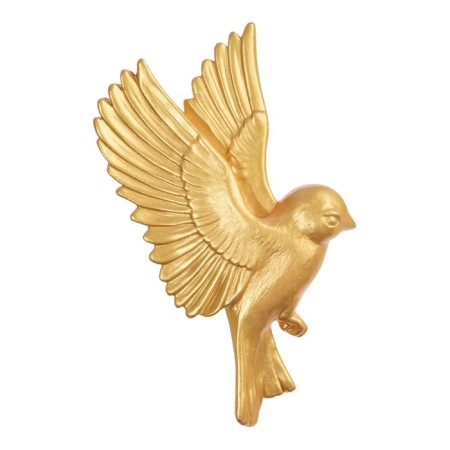 Decoration wall -mounted, plaster panel "birds" 5 pcs, golden-6