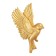 Decoration wall -mounted, plaster panel "birds" 5 pcs, golden