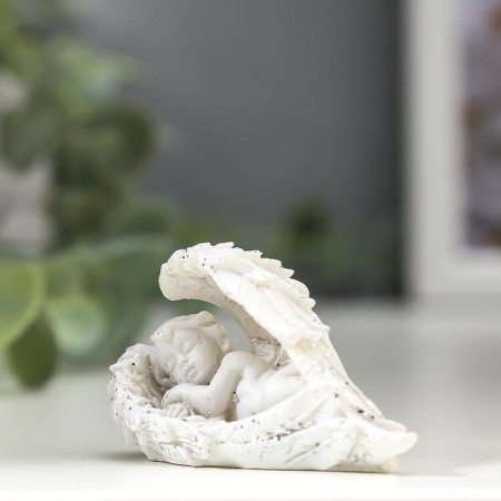 Polystone souvenir "Snowty Angel Having covered with wings" MIX 3.4x5x2 cm-3