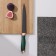 Knife cutting shade "Esiralda", cutting, blade 20 cm, green color